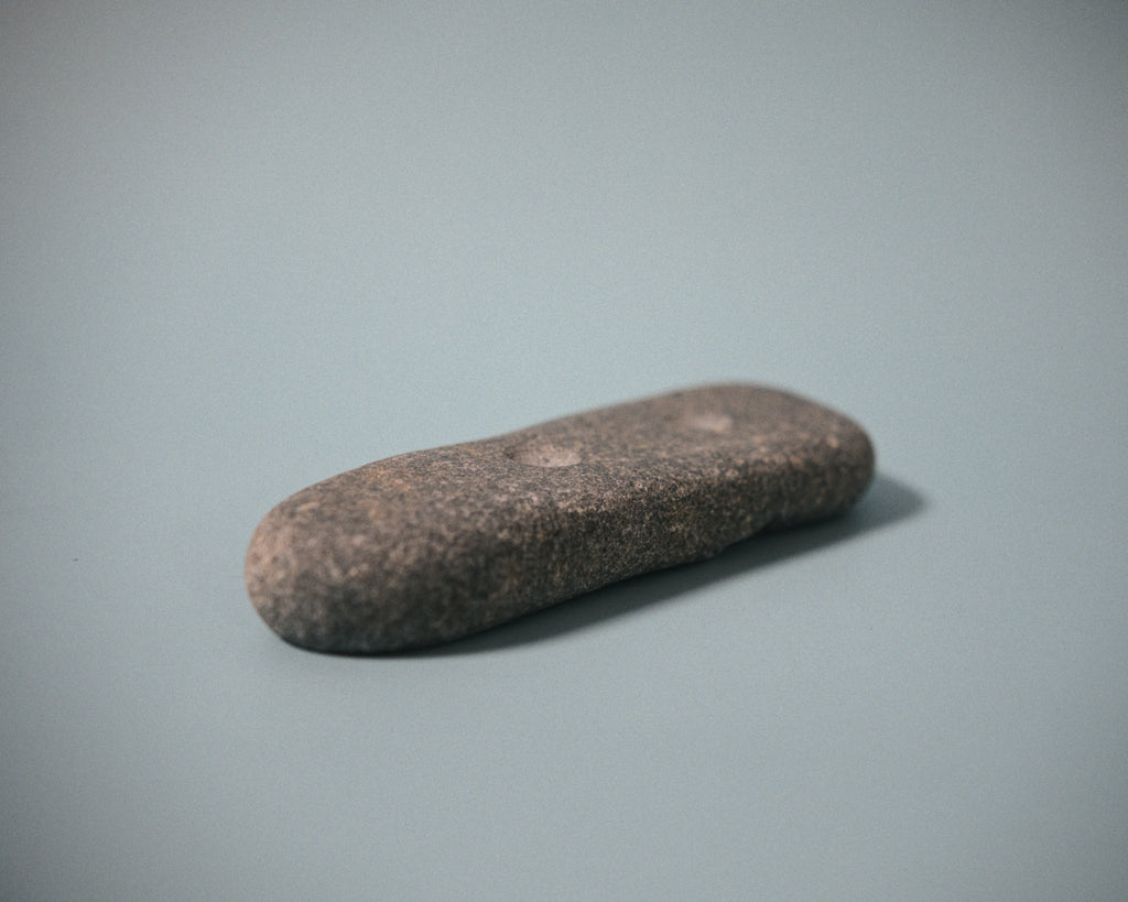 Medium pinch climbing hold made from a natural coastal stone (STO061)